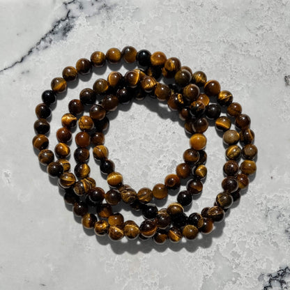 Crystal Bead Bracelet - Tiger’s Eye