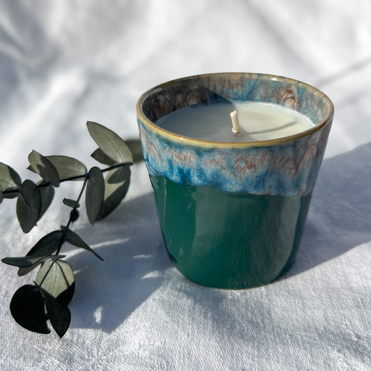 Aromatherapy Coffee Cup Candle - Nordic Spruce