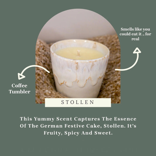 Aromatherapy Coffee Cup Candle - Stollen