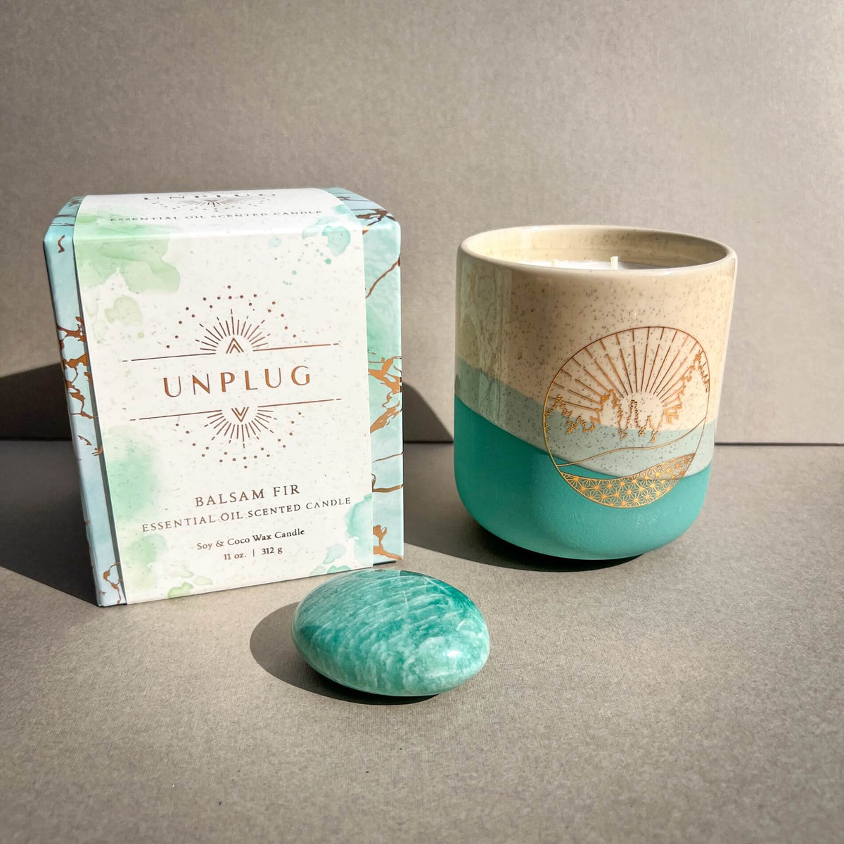 Unplug: Balsam Fir Essential Oil Candle