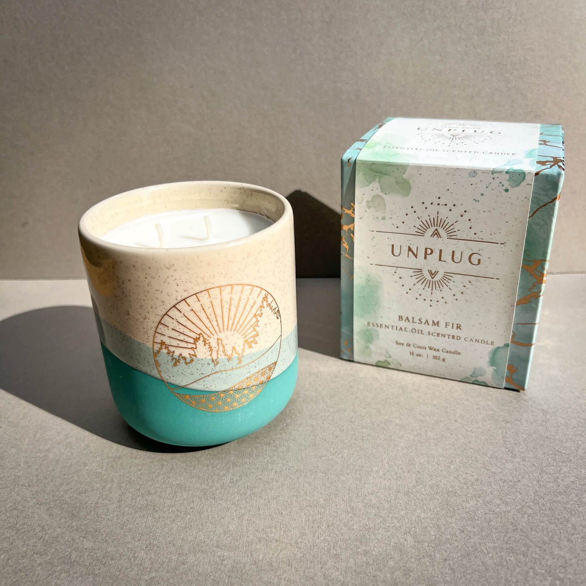 Unplug: Balsam Fir Essential Oil Candle