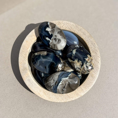 Crystal Palmstones - Volcanic Agate