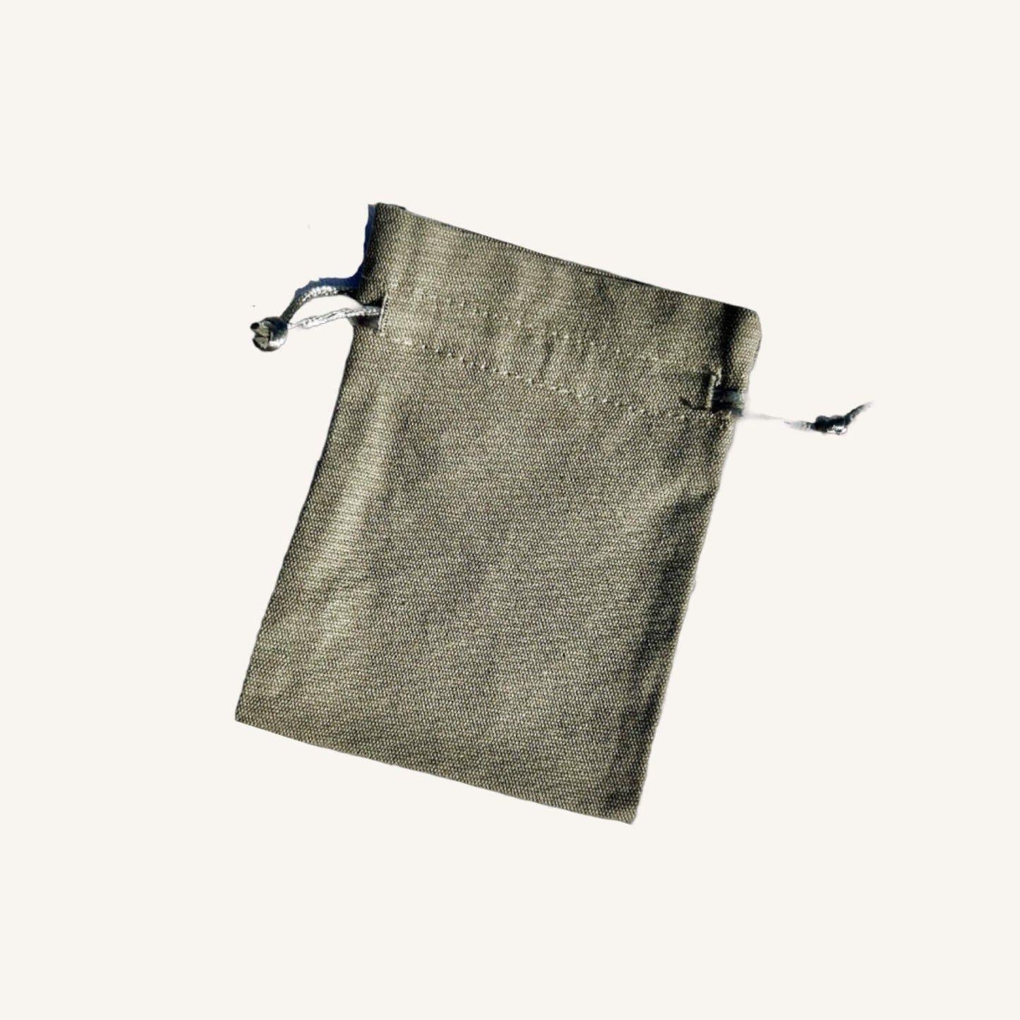 A medium grey recycled cotton gift bag