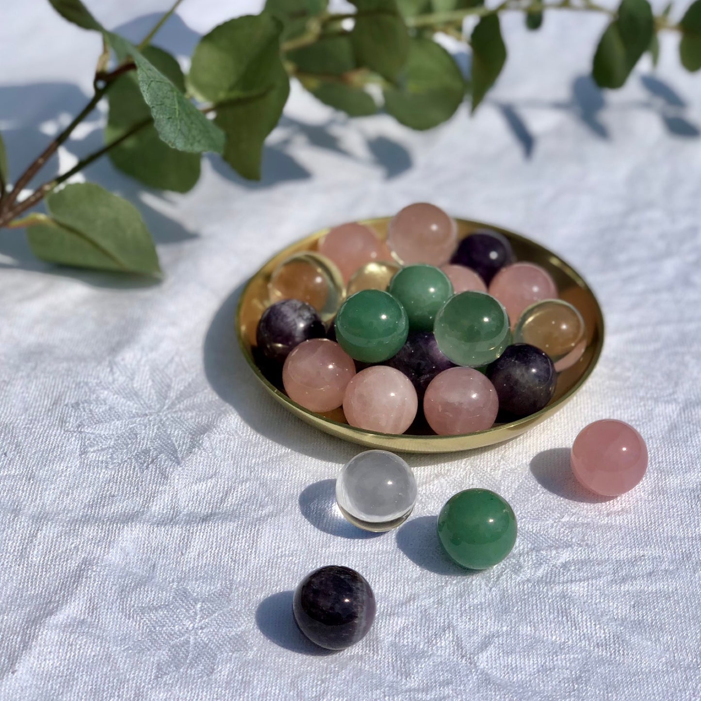 Rose Quartz Mini Crystal Spheres