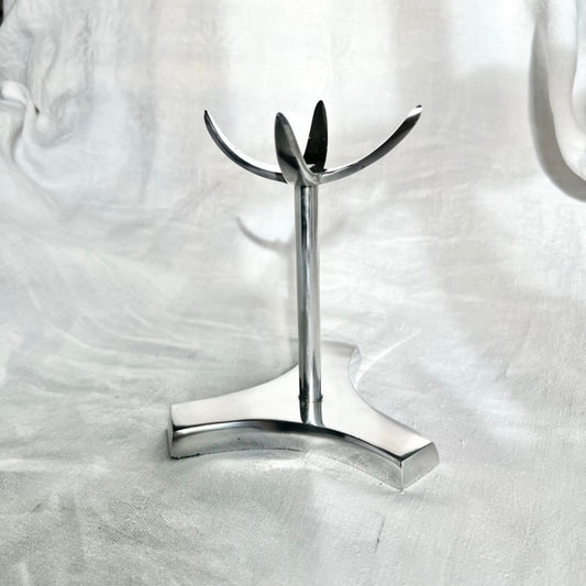 Tall Aluminium Crystal Display stand in large