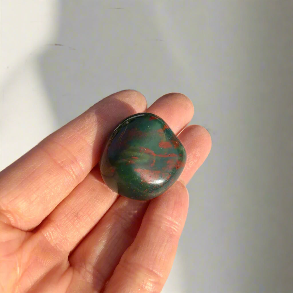 Bloodstone Healing Crystal Tumblestone - XL