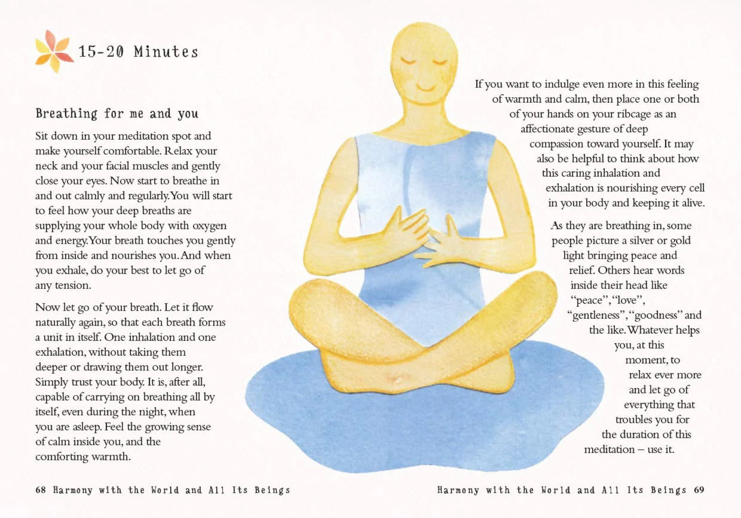 Internal excerpt from The Little Book of Meditation of a simple 20 minute exercise