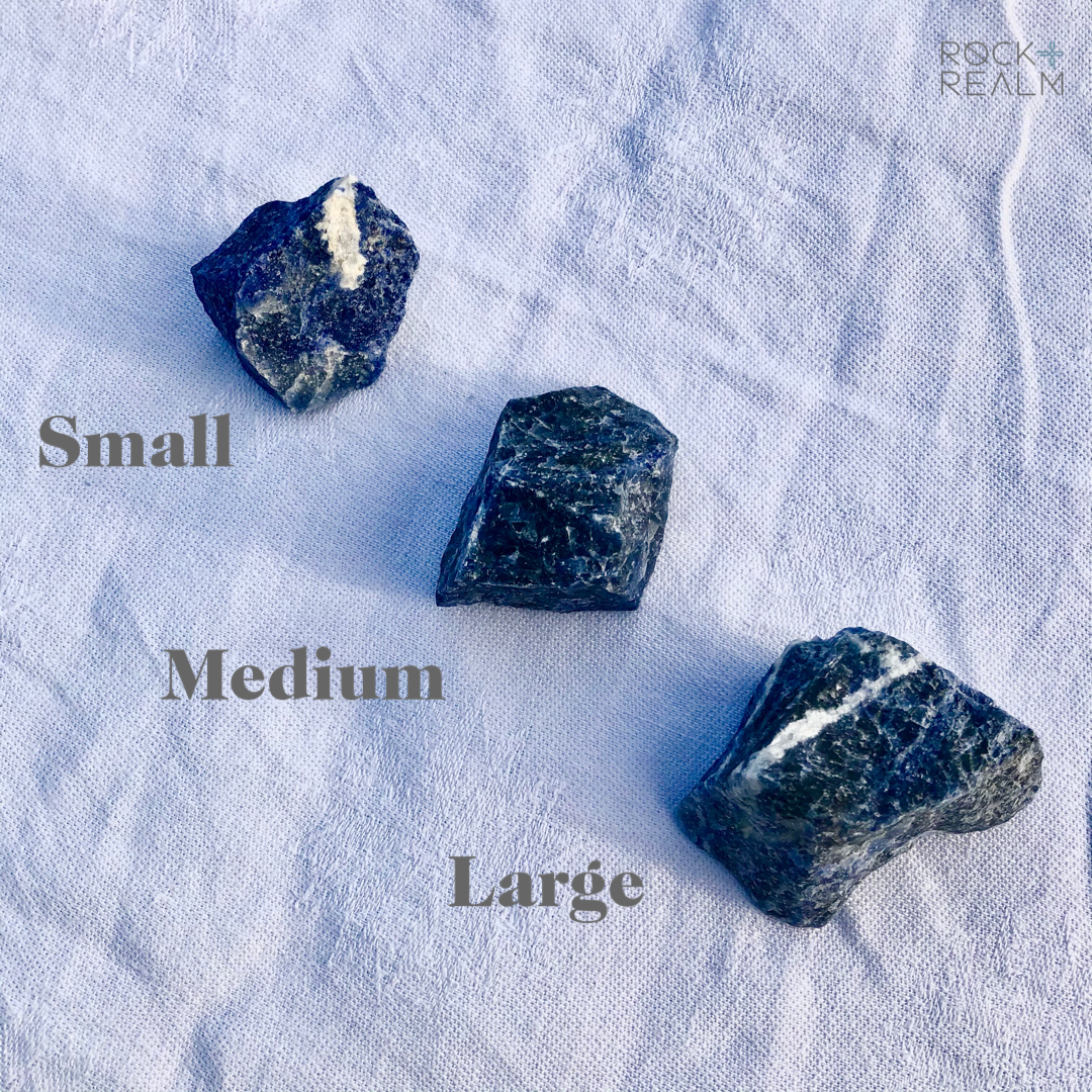 Raw Sodalite - Blue Throat Chakra Healing Crystals – Rock + Realm