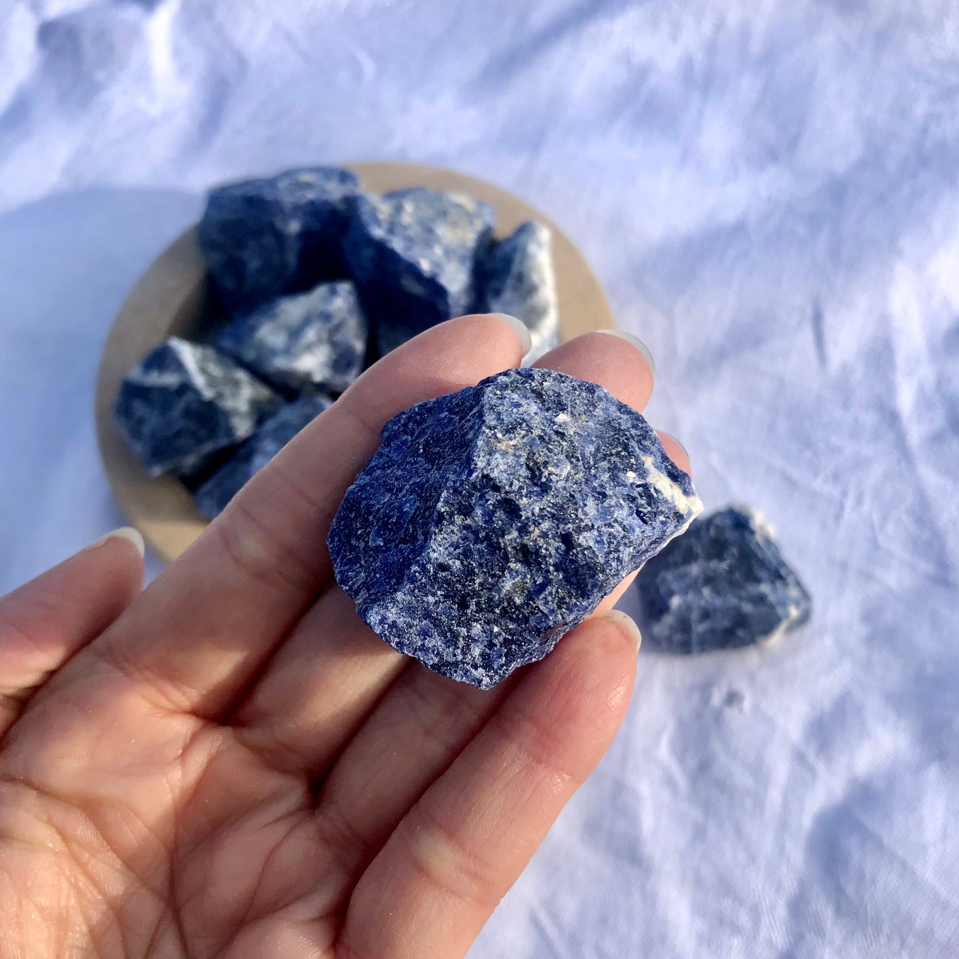 Raw Sodalite - Blue Throat Chakra Healing Crystals – Rock + Realm