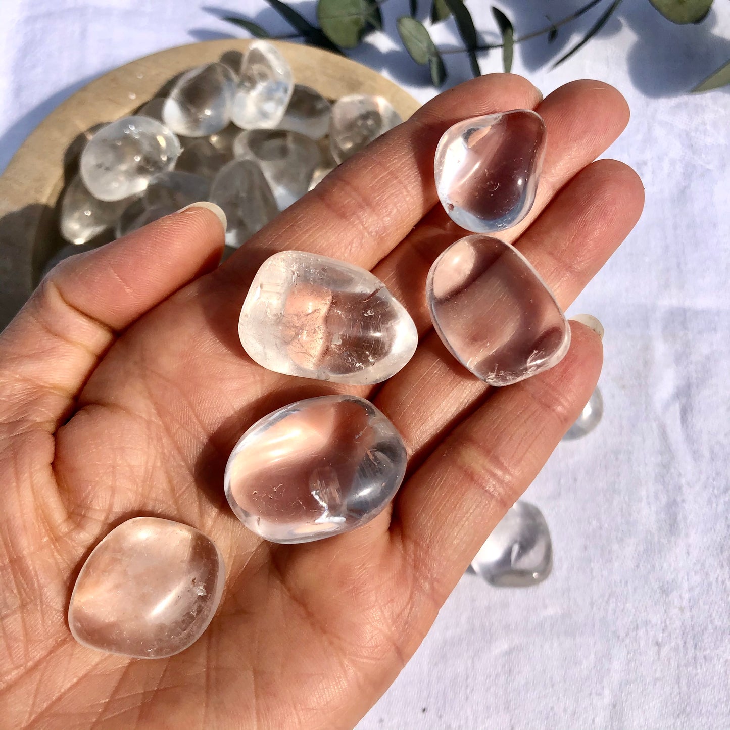 Clear Quartz Crystal Tumblestones - Large