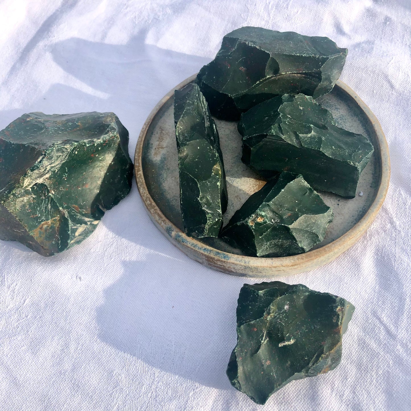 Bloodstone Raw Crystal Pieces