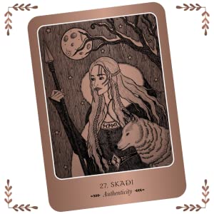 Skadi card from wild woman oracle deck